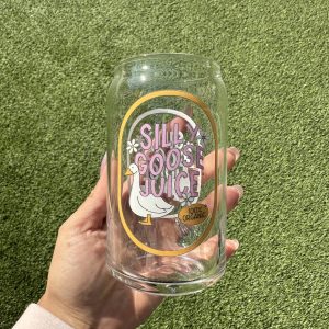 Silly Goose Juice| 16 oz Libby | Humor | Beer Can |libbey glass drink ware